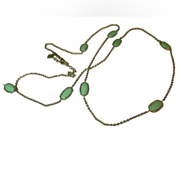 Kendra Scott Mint Green Kellie Necklace - Picture 6 of 13